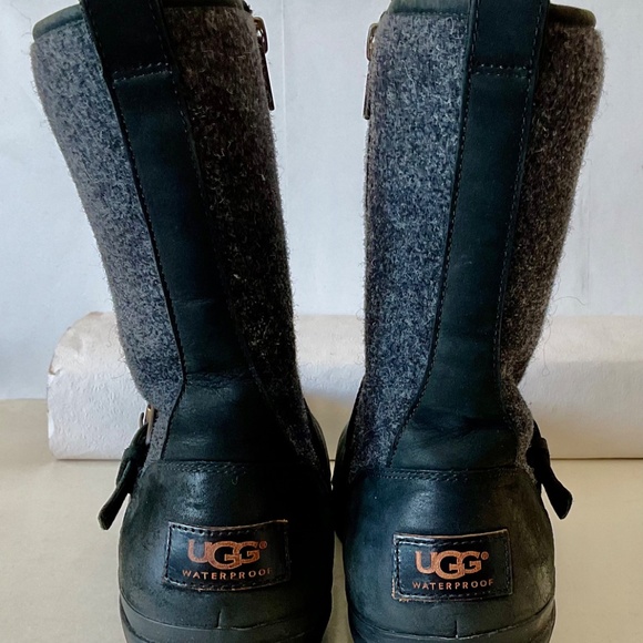 Women’s leather and wool UGG boots size 10 - Picture 5 of 8
